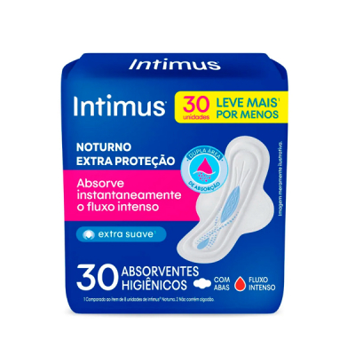 Intimus Absorvente Noturno 30 Unid.