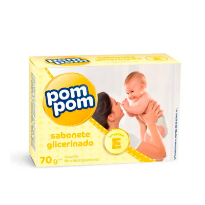 Pompom Sabonete em Barra 70g