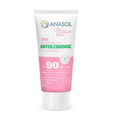 Anasol Protetor Solar Facial TSD Antioleosidade Clareador FPS 90