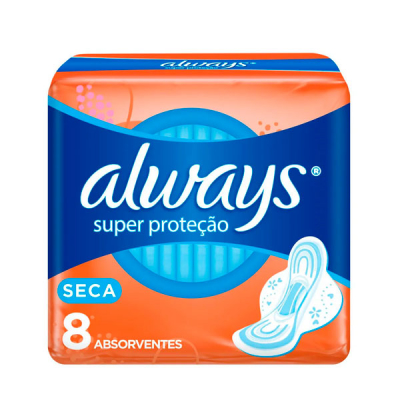 Always Absorvente Básico Super Proteção 8 Unid.