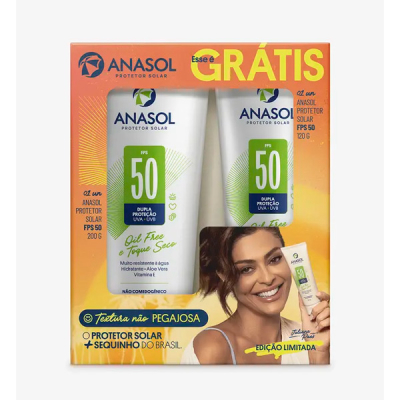 Kit Protetor Solar Anasol Juliana Pães FPS 50 
